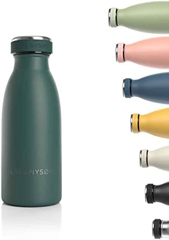 LARS NYSØM Stainless Steel 34oz Drinking Bottle | 1000ml BPA-free Insulated Thermo Flask for Hot and Cold Beverages | Leakproof Water Bottle
