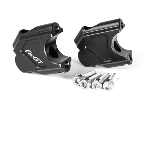 Heighten Abstandshalter Motorrad-Lenkererhöhung Für F800GS F800GT F800GS ADV, Lenkererhöhungsadapter, Lenkerversatz-Verlängerungshalterung Lift Klemme(SCHWARZ 2)