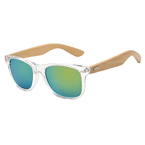 SmallYin Nouvelles Lunettes de Soleil en Bambou en Bois Bois Hommes Femmes RéTro Vintage Lunettes D'éTé,0408RFR144 L 144 Cover