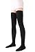 TOFLY® Medical Thigh High Compression Stockings for Women & Men, Closed Toe, Opaque, Firm 20-30mmHg Graduated Compression Socks with Silicone Band, Support for Varicose Veins, Edema, Travel,Black S