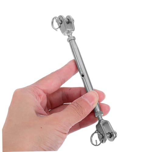 Sosoport 2Pcs Tensionador de Tensores de Acero Inoxidable Quijada para Cables y Cuerdas miniatura 3