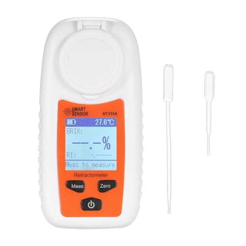 SMART SENSOR ST335A デジタル屈折計 糖度計 ATC 糖度計 0-35% 蜂蜜糖濃度検出器