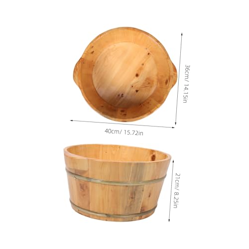 Bañera de Madera para Pies Didiseaon miniatura 2