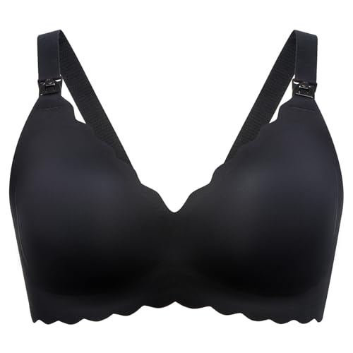 Image of Momcozy Nursing Bras for Breastfeeding, Jelly Strip Support Maternity Bra