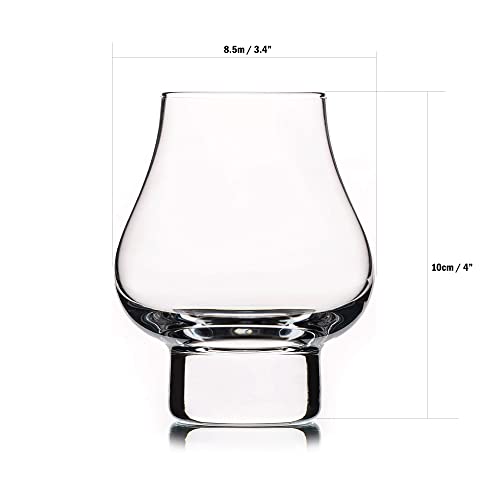 Luxbe - Bourbon Whiskey Brandy - Crystal Glasses Snifter 7.1-Ounce, Set Of 4 - Handcrafted Lead-Free Glass - Great For Spirits Drinks - Tasting Glasses - Tequila Shots - Scotch Cognac - 210Ml #TOP6