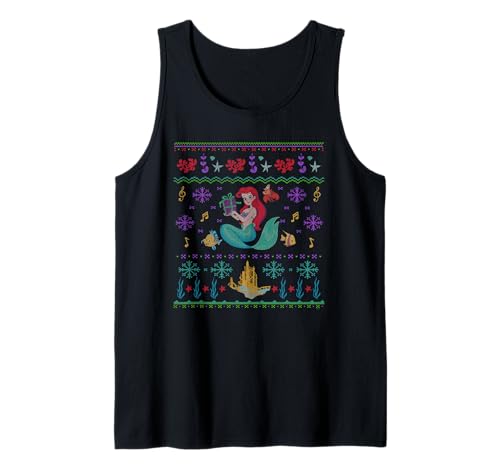 Débardeur pull de Noël Ariel La Petite Sirène Disney pour fêtes