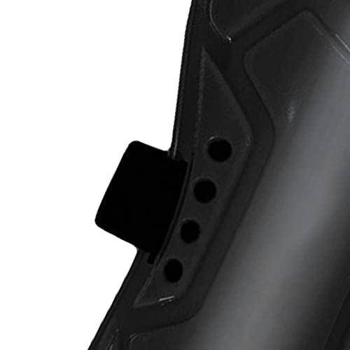 Caneleiras de Futebol Infantil, Protetores de Perna de Futebol 1 par de Plástico para Escola (Preto)