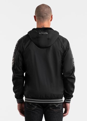 PITBULL - Übergangsjacke Herren mit Kapuze Whitewood, Winddichte Herren Jacke Übergang mit Reißverschluss, Bequeme Seitliche Taschen, Frühlingsjacke XL