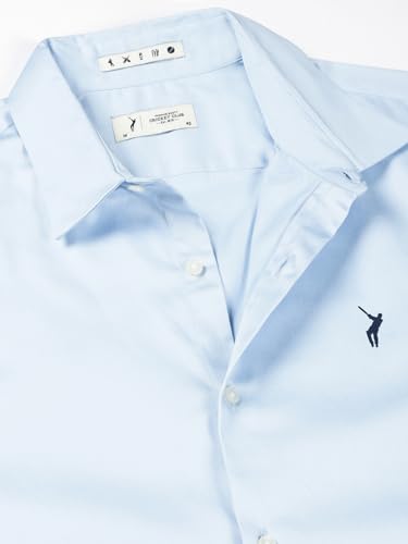 Image of Thomas Scott Men's | Solid | Full Sleeve | Slim Fit | Cotton Blend | Spread Collar | Casual Shirt