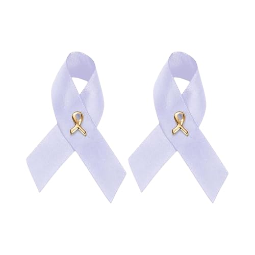 Image of 1 /2 /5 /10 /25 /50 /100pcs Satin Awareness Ribbon Pins (Pick your color), for Cancer & Disease Awareness, Bulk Quantities for Fundraising, Events, Gift Giving