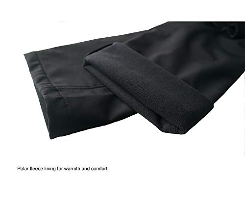 Acme Projects fleece-futter softshell-hosen, 100% wasserdicht, atmungsaktiv männer, x-large Schwarz