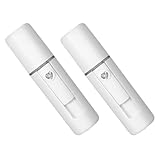 Operitacx 2 Stück Nano Gesichtsdampfer Weiß mit Großem Nebelaussto...