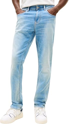 Tommy Jeans Herren Jeans Hose Scanton Slim Fit, Blau (Denim Mid Light Blue), 38W/36L – Ansicht 1