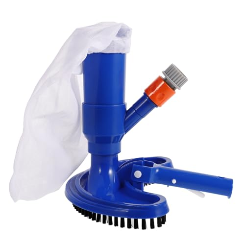 VANZACK Swimming Pool Vacuum Brush Head Swivel Hose Inground Pool Nozzle Metal Handle