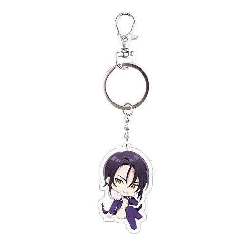 Sanheng faultless Anime The Seven Deadly Sins Anime Character Pendant Key chain Key ring Key Charm(None 469155MM)