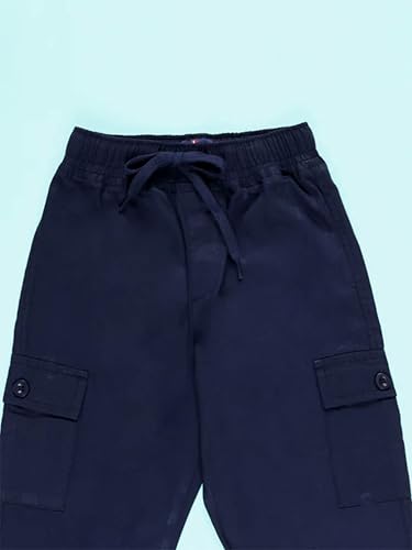 Image of KiddoPanti Boys 100% Twill Cotton Cargo Jogger Pants