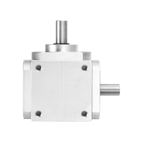 Image of uxcell Gear Box 90 Degree Right Angle Bevel Gearbox 1:1 Left Single Output Shaft 1 Module 20 Teeth Bevel Gear Aluminum Frame Simple Mechanical DIY Module 8mm Shaft,66x66x30mm(LxWxH)
