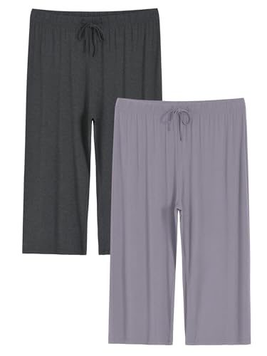 Image of Latuza Women's Plus Size Capri Pajama Pants Wide Leg