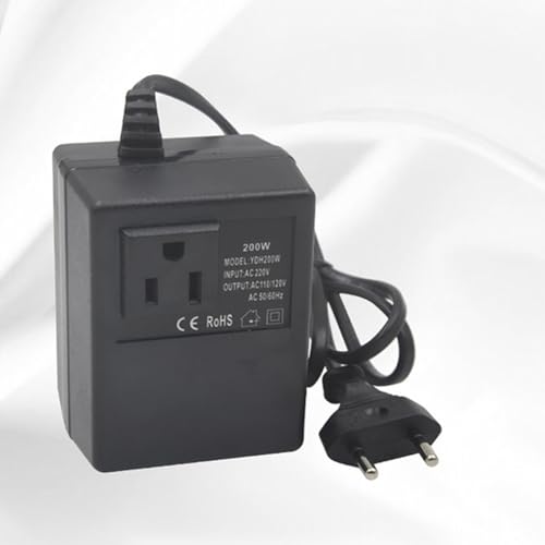 Transformador de 220V a 110V de 200W que soluciona la conexión de equipos importados 3