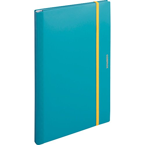 キングジム クリアファイル A3 二つ折り コンパック 水色 5896Hミス