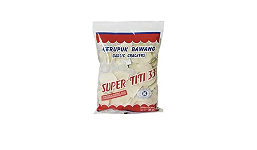 Super Titi Kerupuk Bawang (Garlic Crackers) – 8 oz (Pack of 1)