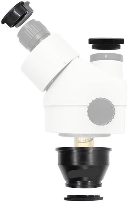 Miniatura 3 de Kit de microscopio, cabezal de microscopio estéreo, piezas auxiliares de repuesto de microscopio, adaptadores de lente de microscopio (tamaño