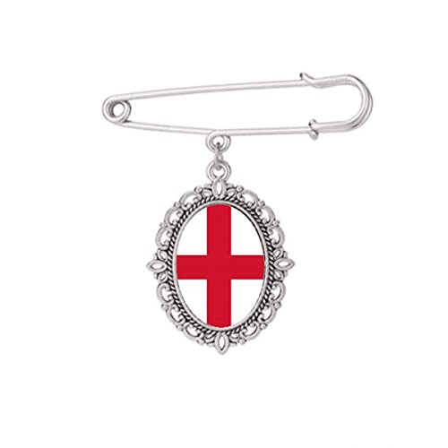 Broche drapeau de l'Angleterre chemise et robe accessoire M