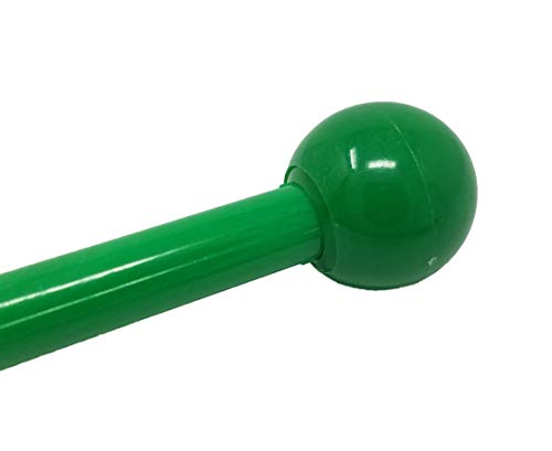 Mar-Bell's Plastic Purse Handles Dowel Rods with Ends for Macrame Crafts (Kelly Green)