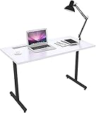 Sunon Solid Wood Computer Desk 48 x 24 Inch PC Desk Writing Table for Home Office (White)