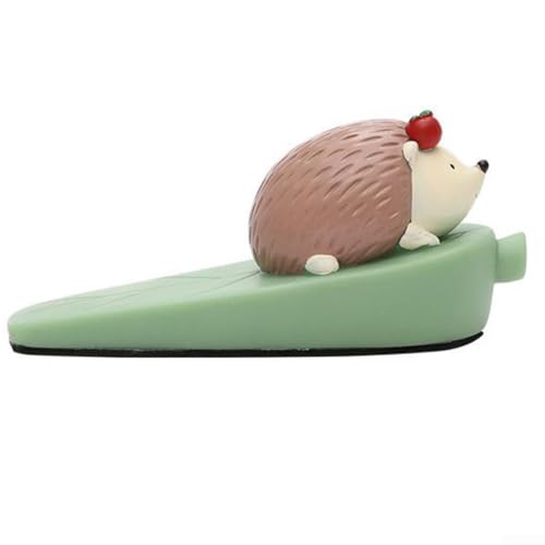 CYRENT Joli butoir de porte moderne en résine - Motif animal de dessin animé - Cale de porte décorative pour la maison - 1 pièce (hérisson)