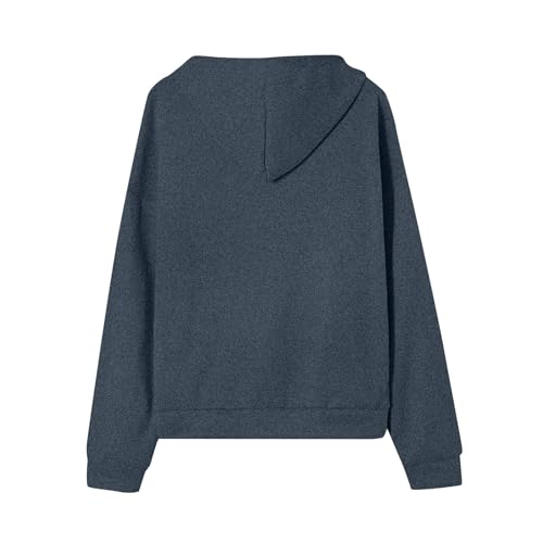 Zip Up Hoodie Women Casual Oversized Sweatshirts - Fall Fashion Fleece Lined Jacket - Thick Warm Coat Winter Clothing