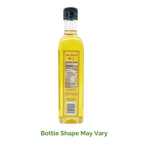 Macadamia Nut Cooking Oil- Australian Pure Cold Pressed Macadamia Nut Oil, Unrefined, Natural, High Smoke Point for Frying, Non GMO, Vegan, Keto Friendly and Gluten Free (8.5 fl oz)