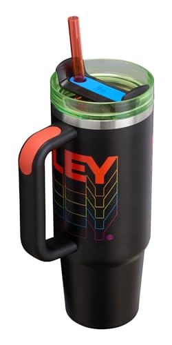Image of STANLEY Quencher H2.0 Tumbler with Straw 30 oz | Flowstate 3-Position Lid | Cup Holder Compatible for Travel | Insulated Stainless Steel Cup | BPA-Free | Black Reverb