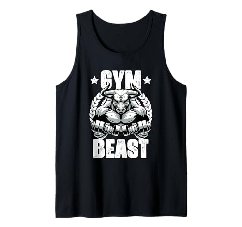 Gym Beast Bull Haltérophilie Citation Gym Fitness Débardeur