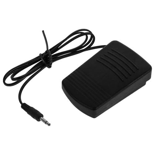 WEKAMOS Pedal para Máquina de Coser Doméstica Negro, Material Plástico y Metal, y Antideslizante para Costura Manual en Casa