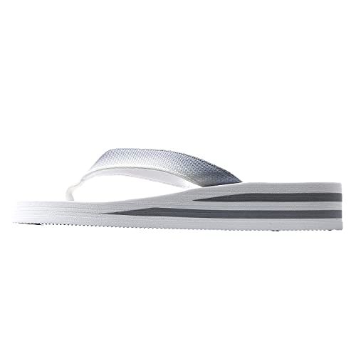 Tongs compensées femme en caoutchouc imperméable pour maison et piscine