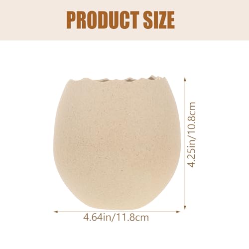 Cuenco para postres de cerámica con diseño creativo de cáscara de huevo para decoración 3