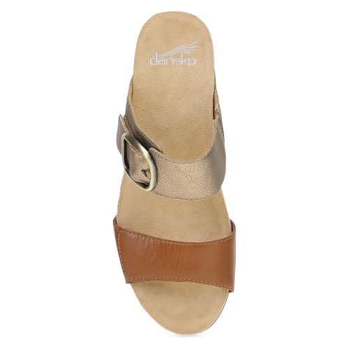 Dansko Shannon Slip-On Wedge Sandal for Women – Cork/EVA Wedge with Arch Support –Fully Adjustable Straps–Versatile Casual to Dressy Footwear2