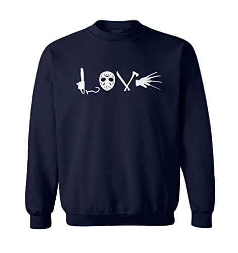 Love Horror Movie Icons - Toddler Fleece Crewneck Sweater