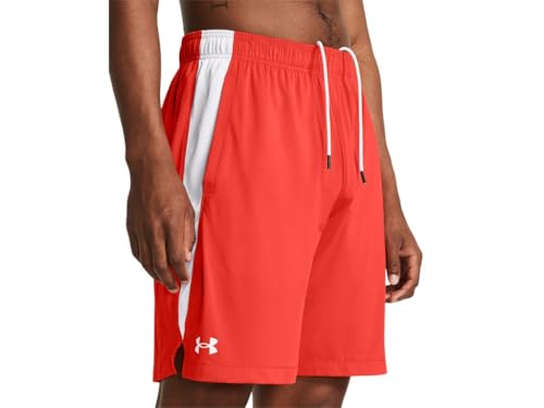 Under Armour Men's Tech Vent Shorts, Dark Orange/White/White, Small