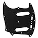 Musiclily Pro 12-Hole Guitar Pickguard for JPN Fender Japan Mustang, 3Ply Black