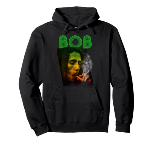 Oficial Bob Marley BOB Smoke Reggae vintage Sudadera con Capucha