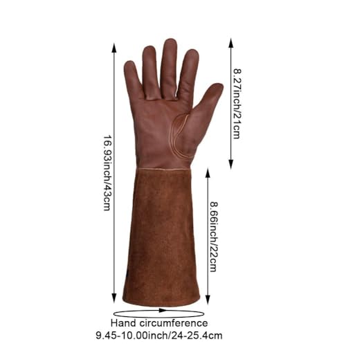 Guantes largos de jardinería con manga protectora y palmas reforzadas 7