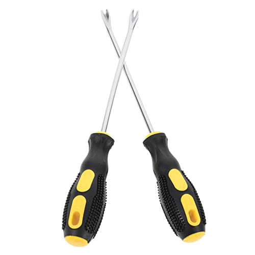 DECOMELODY Arrache-clou Et Extracteur De Clous 15 Cm En Acier Carbure Trempé Levier V-courbé Pour Artisans Et Tapissiers, Outil Manuel Pour Retrait D'agrafes Et Clous, Usage Intérieur Et Atelier