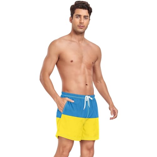 Yuiboo Swimming Trunks for Men Men's 2 Layer Workout Running Shorts3