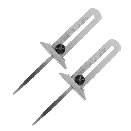 HAPINARY 2piezas Profundidad De Banda De Rodadura Medidor De Neumáticos Unidades Para Conductores