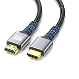 Cabo HDMI 2.1 Alta Velocidade, 8K@60Hz, 4K@240Hz, 48Gbps, Revestimento Premium 3 Metros, Compatível com PS5, TV, Computador e Projetor,