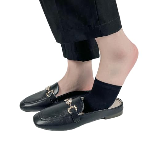 Image of Toe Socks for Mules, Half Socks No Show Toe Toppers Covers for Women, Invisible Footies for Flat Clogs 4 /6 /8 pairs