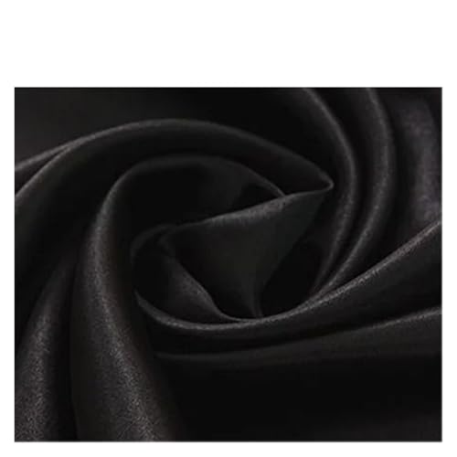 Tissu satiné pour boîte cadeau et emballage textile noir fait main