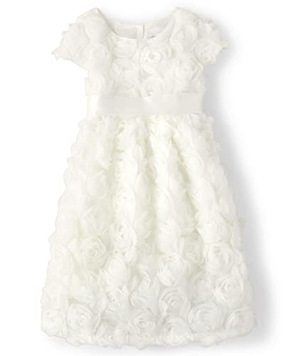 Gymboree,And Toddler Short Sleeve Holiday Dresses,White Rose,2T #TOP23